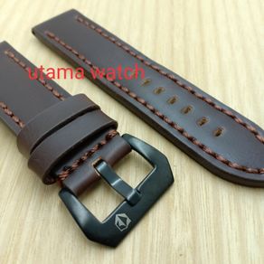 Strap tali jam tangan expedition premium hitam coklat 24 mm strap tali jam tangan kulit