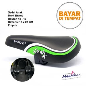Sadel Jok Sepeda Anak BMX United Ukuran 12 - 16