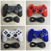 Paket Stik PS3 Wireless Dualshock Original Pabrik + Kabel USB Charger - Hitam