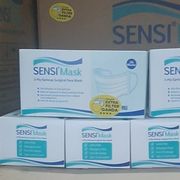 masker sensi duckbill embos isi 50 pcs 3ply masker earloop original - sensi hijau 50 sensi duckbill