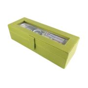 Jogja Craft BJ06RDCRO Watch Box organizer Kotak Tempat Jam Tangan [Isi 6] - Hijau Cream
