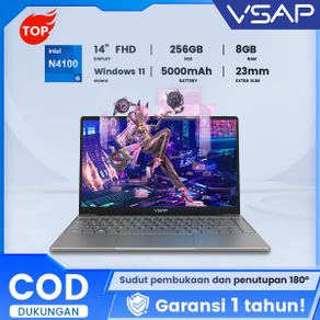 VSAP Laptop Intel Celeron N4100 - 8GB+256GB SSD - Windows 11 Pro - 14 inch