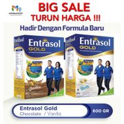 Entrasol Gold  350 gram Plain Vanila coklat Original / susu entrasol Gold 350gr SEDANG