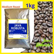 kopi robusta 1kg medium roast biji dan bubuk roasted java robusta 1 kg - bubuk fine