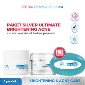 MAGICLY CREAM SKINCARE Paket Perawatan Wajah Acnes Series Silver Ultimate Package