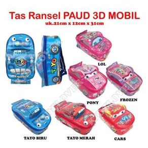 Tas Ransel Anak - Mobil Tayo 3D