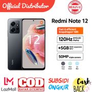 [BARU] XIAOMI REDMI NOTE 12 8/128 vs 6/128 - AMOLED DISPLAY 120Hz - 50MP TRIPLE CAMERA - FULLSET RESMI TERMURAH BISA COD