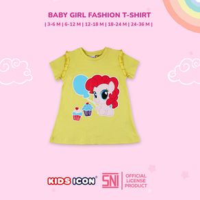 KIDS ICON - Kaos Anak Perempuan Baby MY LITTLE PONY 03-36 Bulan With Frill Detail - MY1K0900210