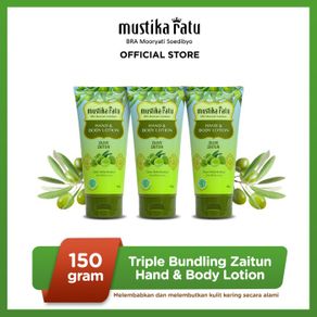 [mustika ratu] triple bundling zaitun hand & body lotion 150ml