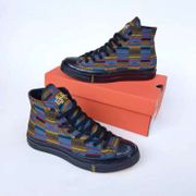 SEPATU CONVERSE CHUCK TAYLOR ALL STAR 70s HIGH BHM PATCHWORK BLACK Original BNIB Full Tag Barcode Bahan Rajut Textile Size: 39/40/41/42/43/44
