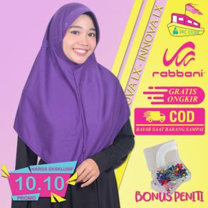 [TIDAK PUAS ??? KEMBALIKAN SAJA !!!] Jilbab Rabbani Innova Lx (Pita Didalam) - Kerudung Sekolah Instan / Jilbab / Hijab [Gratis Ongkir]