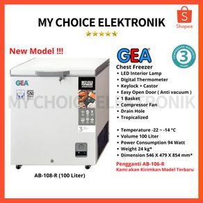 GEA Chest Freezer AB-108-R / AB-108 R (100 Liter)