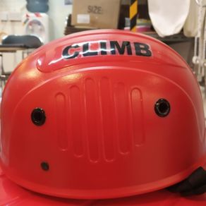 helm climb rockstar safety climbing - berkualitas/merah