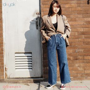 Pilihan disyak kulot jeans non stretch 