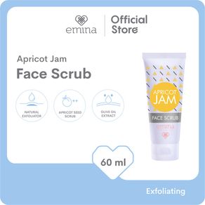 Emina Apricot Jam Face Scrub 60 ml - Scrub Eksfoliasi BISA COD