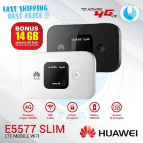 Modem Mifi E5577 MAX 4G LTE Free TELKOMSEL 14GB UNLOCK VERSION