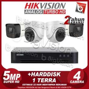 Paket kamera hikvision 4 Channel