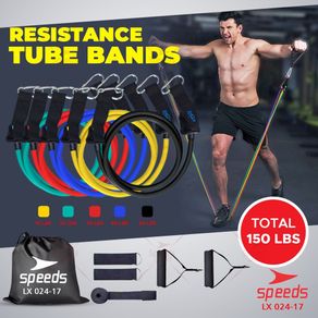 SPEEDS Alat Fitness Portabel Resistance Bands Tarik Karet Olahraga Dapat Disesuaikan 024-17