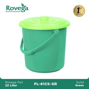 Rovega Ember plastik / Metro Solid Pail 22 Liter Dengan tutup PL61CSGR