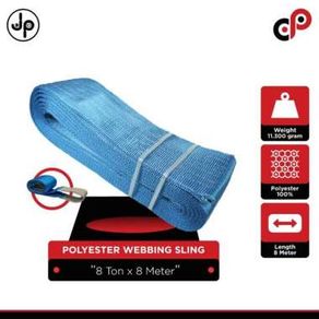 Polyester Webbing Sling 8 Ton X 8 Meter | Tali Angkat