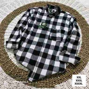 Kemeja Flanel Pria Kemeja Big Size Pria Jumbo XXL XXXL