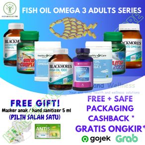 fish oil series blackmores nutrimax healthy care wellness minyak ikan - bm 1000 30s