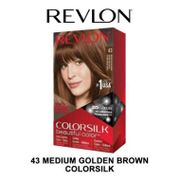 REVLON COLORSILK HAIR COLOR CAT RAMBUT 43 MEDIUM GOLDEN BROWN