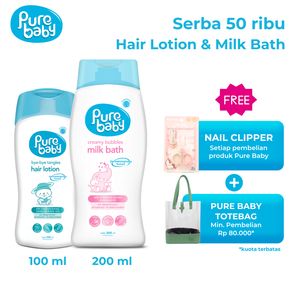 SPECIAL 50K!! PURE BABY MILK BATH & HAIR LOTION