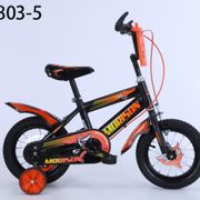 sepeda anak cowok bmx mini morison 12 inch roda 4 samping ban karet - orange