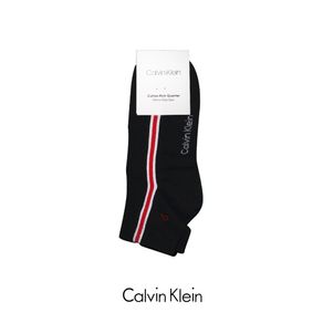 CALVIN KLEIN Casual Men Sock Show Your Stripes Quarter - kaos kaki pria casual ankle