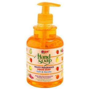 yuri hand soap soft & gantle 410ml botol - orange