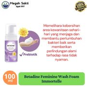 Megah Sakti - Betadine Feminine Wash Foam Gentle Protection Immortelle 100 mL
