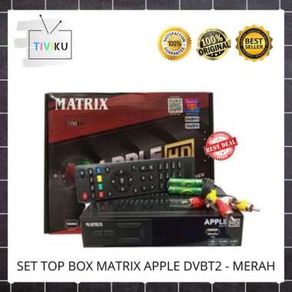 Stok Terbatas Set Top Box Tv Digital Matrix Merah Setop Box Matrix Dvb-T2 Discount