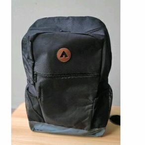 Tas Ransel Laptop Punggung Backpack Sekolah Anak Pria Wanita AIR A7 Dalbert Black 100% ORIGINAL Murah