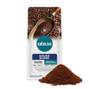 excelso kopi biji house blend 200 gram - ground halus