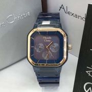 Jam Tangan Alexander Christie Ladies AC 2811 Clear Blue Gold Original