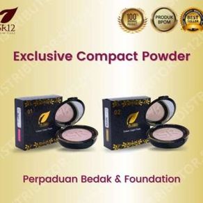 Bedak Sr12 Exclusive Compact Powder Bedak Padat Ber-Spf Dan Foundation