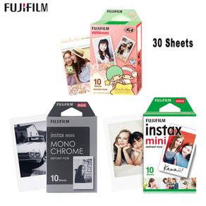 20 Lembar Fujifilm Instax Mini 8 Film untuk Mono Chrome/Putih Tepi Fuji Instan Mini 7 8 25 50S 90 300 Kamera Foto SP-1 SP-2