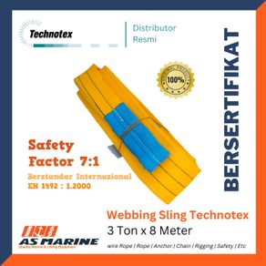 webbing sling technotex (3 ton x 8 meter)