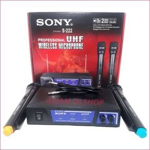 Mic microphone wireless double mic tanpa kabel