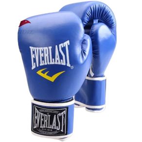 sarung tinju wjr everlast - boxing glove everlast - boxing muaythai - biru 8oz