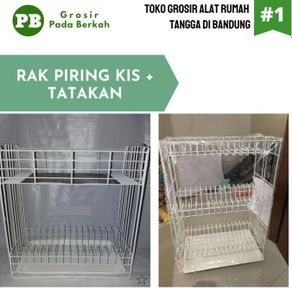 GPB - Rak Piring Kitchen Set Besi KIS + Nampan Rak Piring - Rak Piring 3 susun - Rak Piring 2 Susun + Tatakan