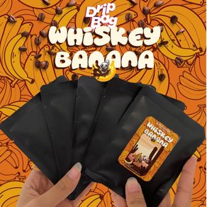 Whiskey Banana 5 Drip Bag Coffee - ( kopi instant filter ) no alcohol