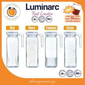 Luminarc Teko Dona Jug Embossment with lid 1000ml per Pcs