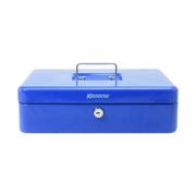 Krisbow Cash Box Brankas - Biru [30 Cm]