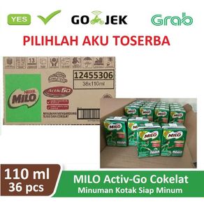milo uht coklat 110 ml 1 dus 36 kotak