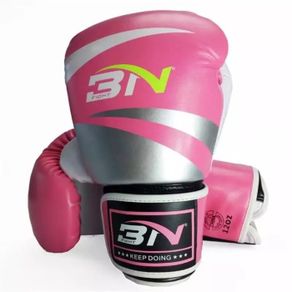 sarung tinju bn bouvo ori / boxing gloves / sarung tinju muay thai bn - merah muda 10 oz