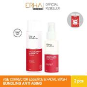 Paket Perawatan ERHA Age Corrector Facial Wash & Essence Anti Aging
