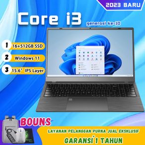 READY--Laptop Core i3  generasi 11 Baru  ram 16G+512gb ssd Install windows11+office Mendukung Desain/Klip/Game