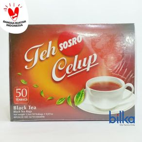 sosro teh celup black tea 50's